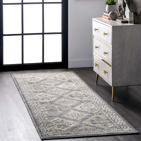 Nuloom Becca Traditional Tiled Area Rug 2ft 6in x 8ft OWMN04D-2608